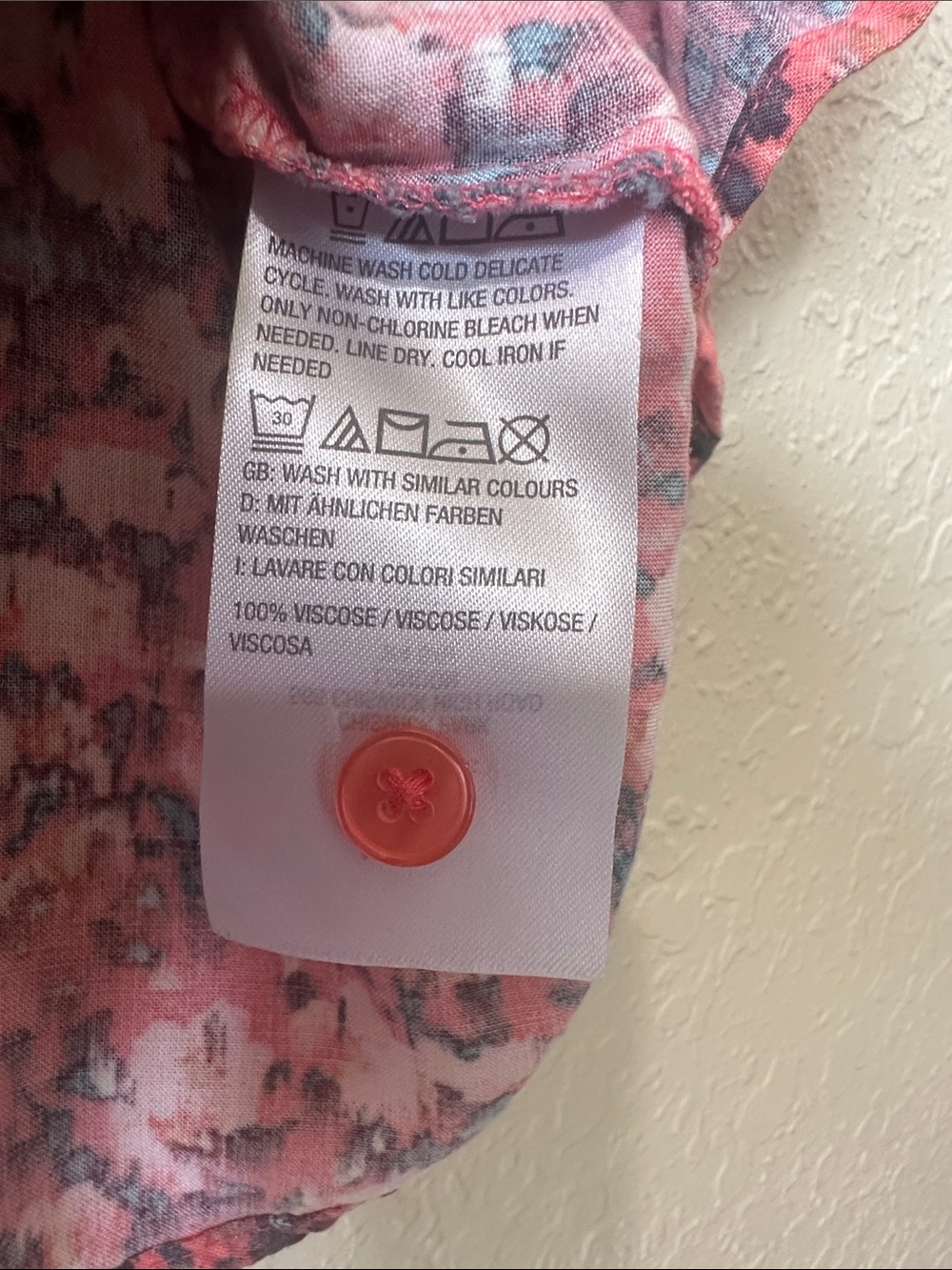 Multicolored Abstract Print Top - Picture 11 of 11
